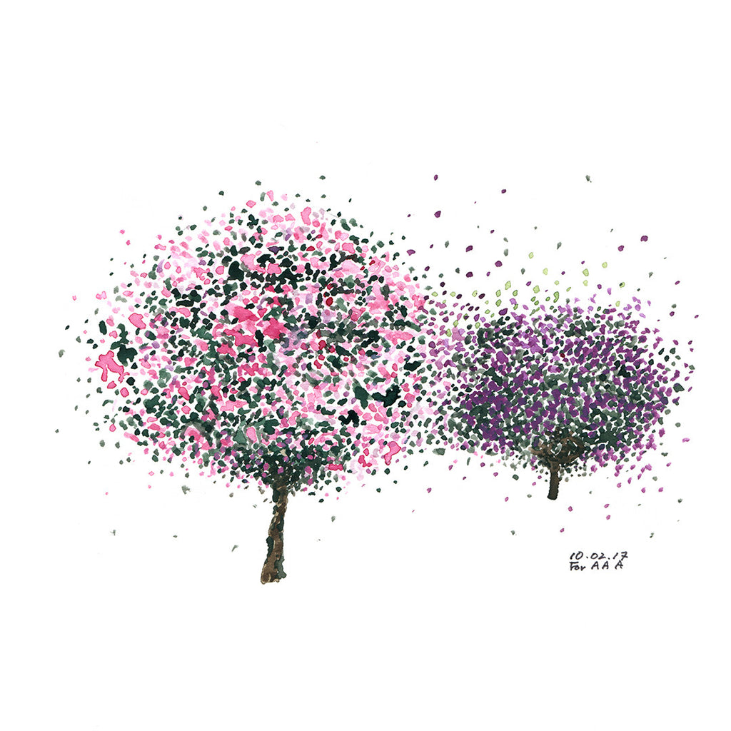 Pink and Purple Trees